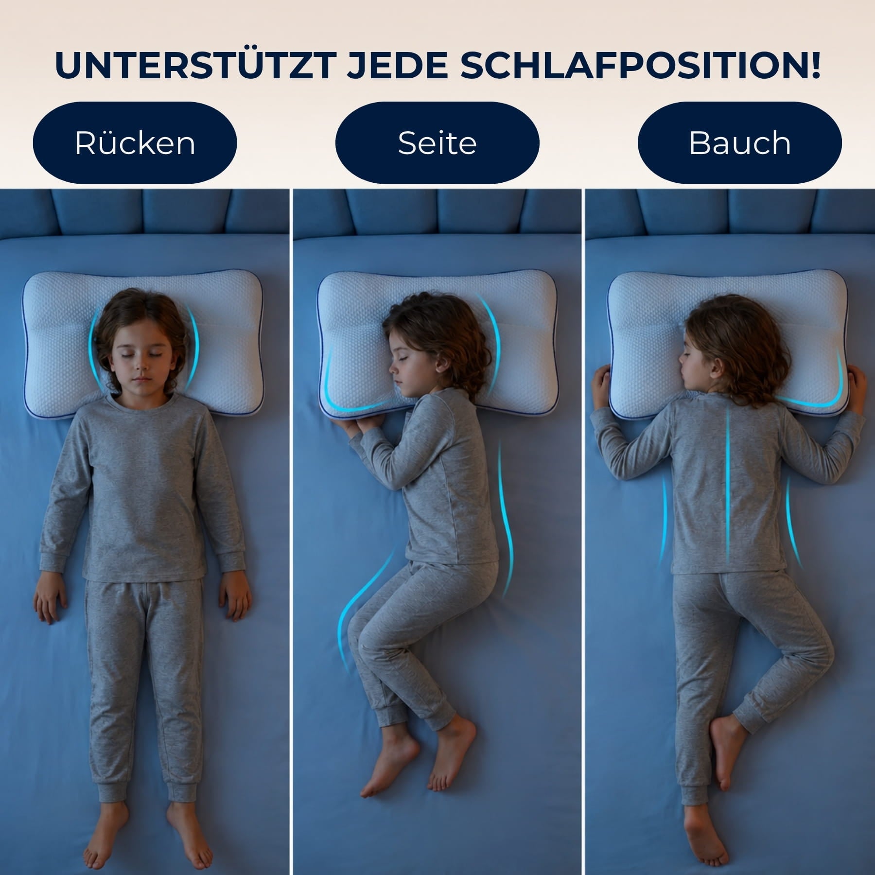 CloudRest™ | Ergonomisches Kinderkissen